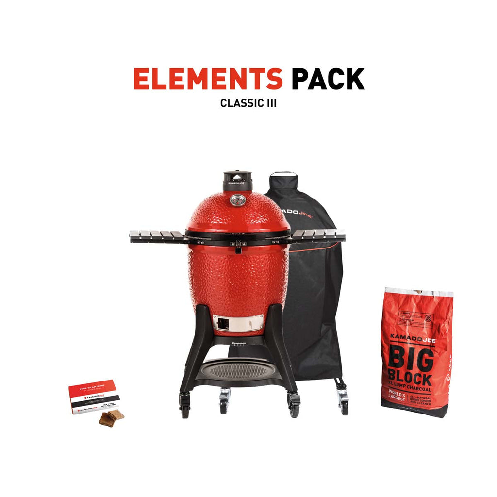 Kamado Joe Classic III Charcoal Grill With Element Pack