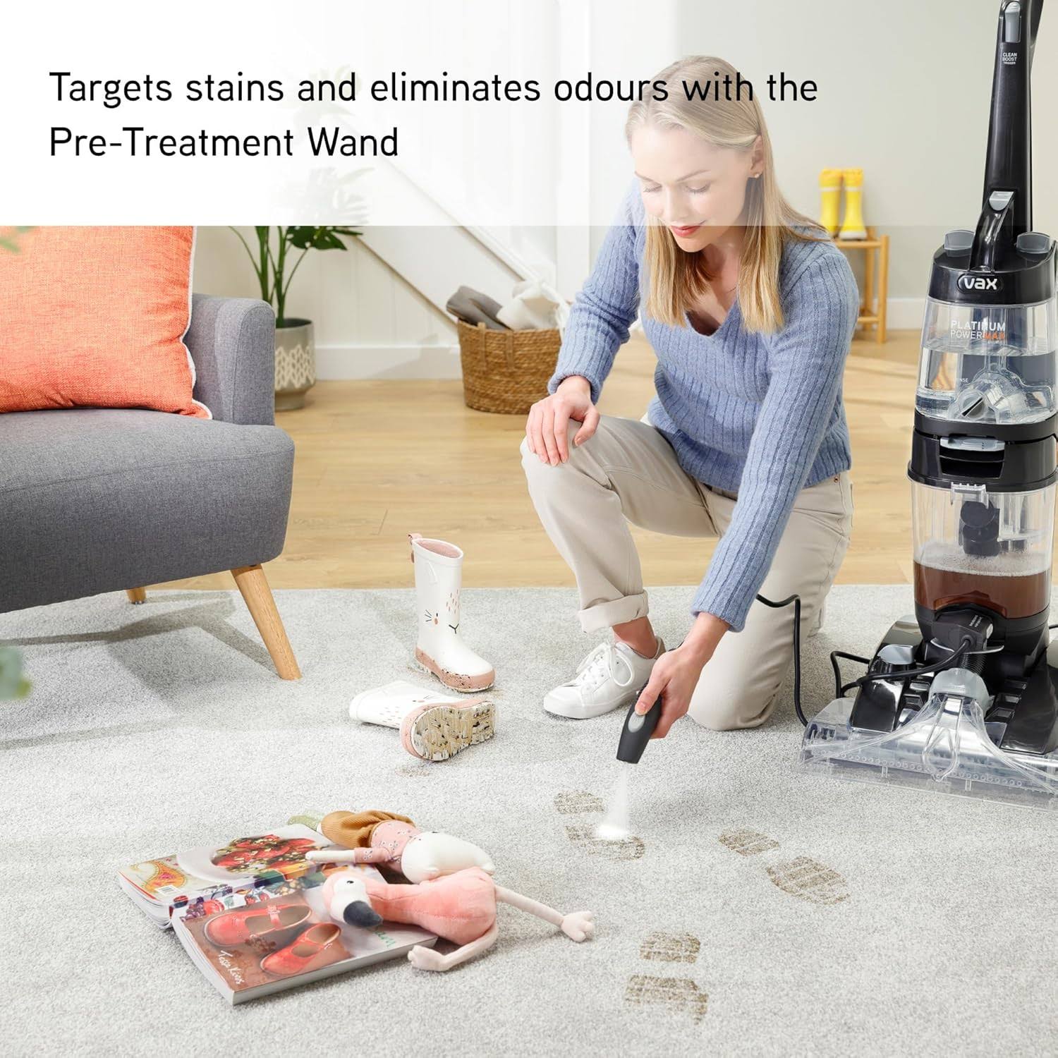 VAX Platinum Power Max Pet-Design | Ultimate Deep Clean for Pet Owners