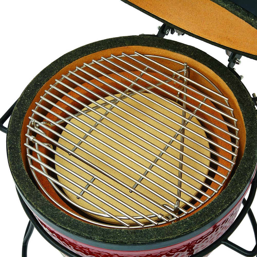 Kamado Joe "Joe Jr." Charcoal BBQ Grill Smoker with Elements Pack